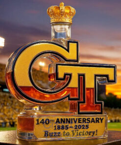 Georgia Tech Yellow Jackets 140th Anniversary “Buzz to Victory” Whiskey Bottle