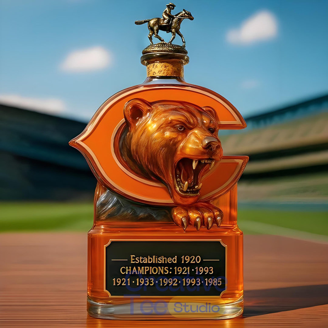 Chicago Bears Champs Whiskey Bottle Chicago Bears Champs Whiskey Bottle