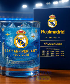 Real Madrid 123th Years Anniversary Whiskey Glass