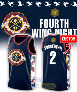 Denver Nuggets ‘Fourth Wing Night’ Custom Basketball Jersey Denver Nuggets ‘Fourth Wing Night’ Custom Basketball Jersey