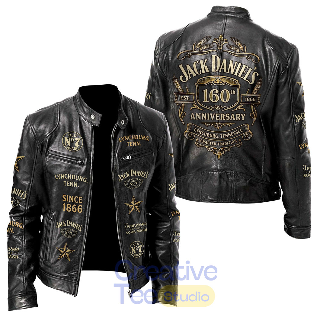 Jack Daniel’s 160th Anniversary Leather Jacket Jack Daniel’s 160th Anniversary Leather Jacket