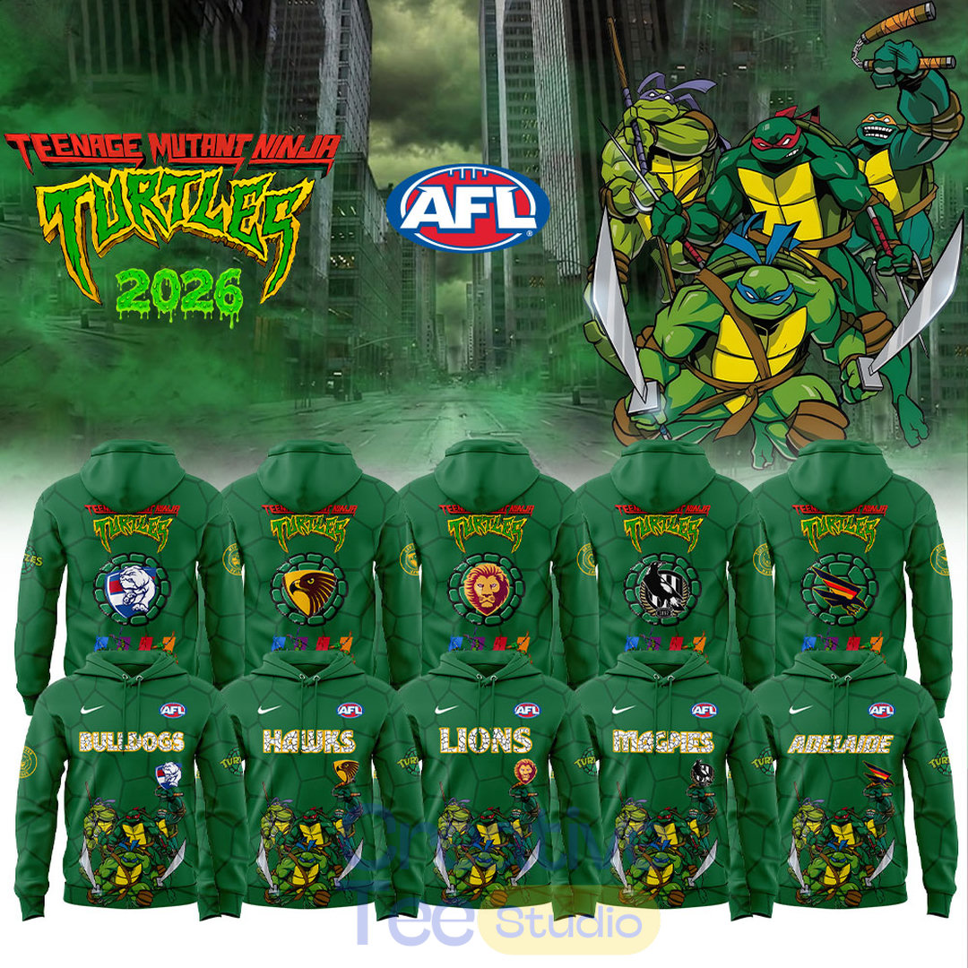AFL All Teams x Teenage Mutant Ninja Turtles Special Hoodie AFL All Teams x Teenage Mutant Ninja Turtles Special Hoodie