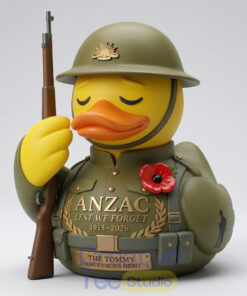 ANZAC Day 2026 Remembrance Tribute Resin Duck
