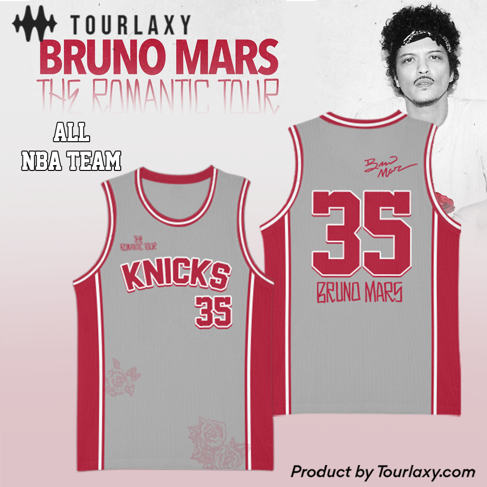Basketball All Teams x Bruno Mars The Romantic Tour Basketball Jersey Basketball All Teams x Bruno Mars The Romantic Tour Basketball Jersey