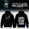 Achille Lauro Palazzetti Tour 2026 Roma Heart Dagger and Amore Disperato Tee Hoodie