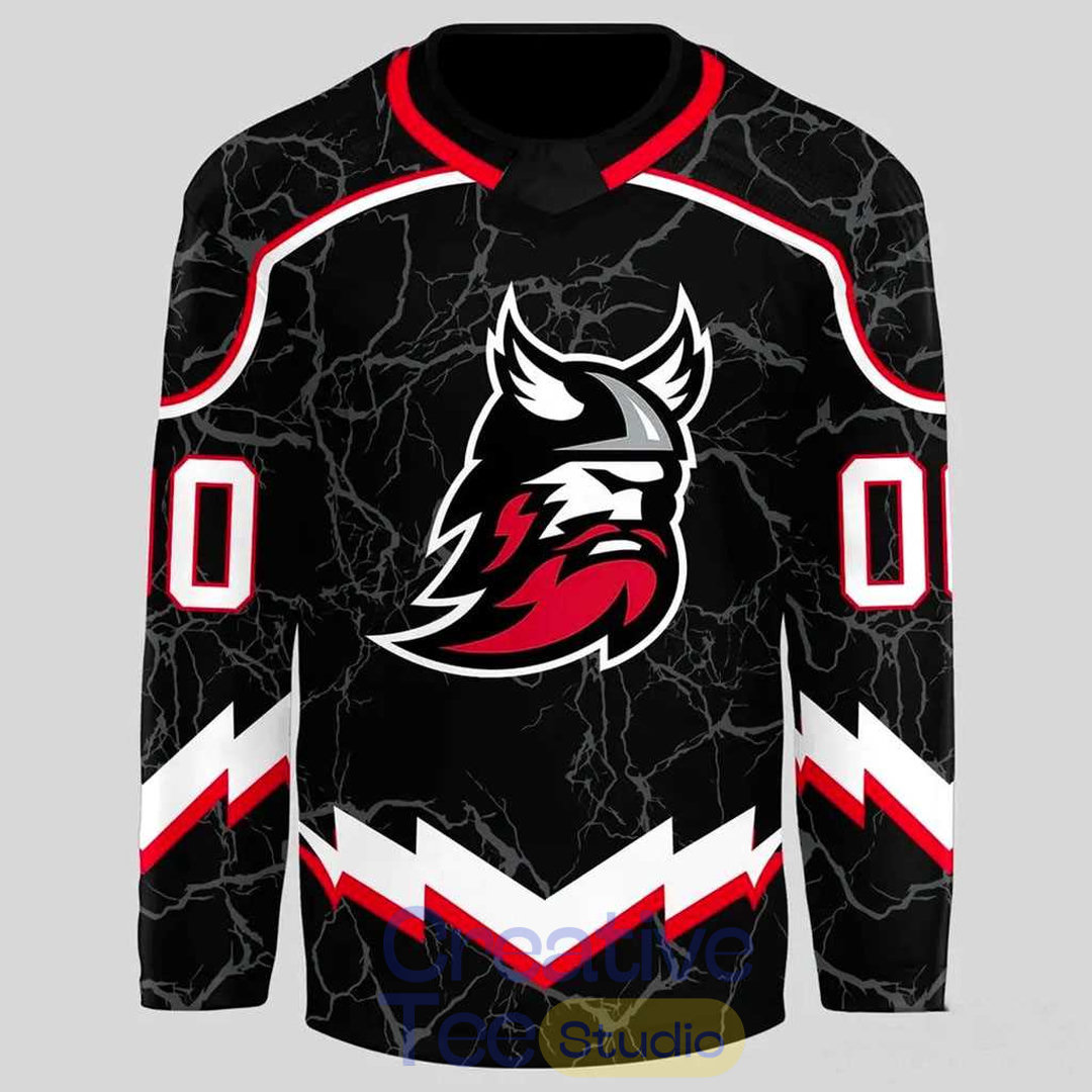 Adirondack Thunder Lightning Storm 2026 Custom Hockey Jersey Adirondack Thunder Lightning Storm 2026 Custom Hockey Jersey