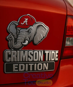 Alabama Crimson Tide Custom Car Name Badge