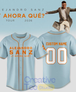 Alejandro Sanz ¿Y ahora qué? Gira Espana Tour 2026 Special Baseball Jersey