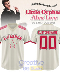 Alex Warren: Little Orphan Alex Live 2026 Tour Custom Football Jersey