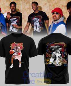 Allen Iverson Philadelphia 76ers Black Chalked Up T-Shirt