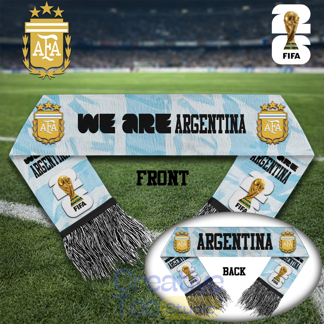 Argentina National Soccer Team WC26 Premium Scarf Argentina National Soccer Team WC26 Premium Scarf
