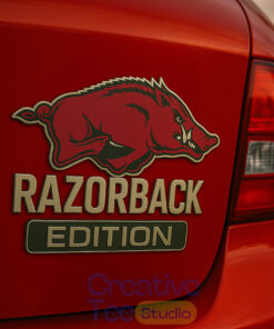 Arkansas Razorbacks Custom Car Name Badge
