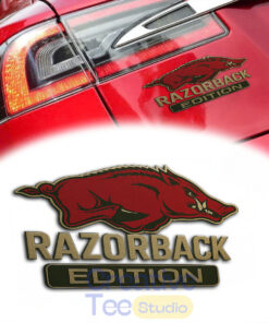Arkansas Razorbacks Custom Car Name Badge