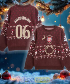 Arsenal Highbury Wonderland Ugly Christmas Sweater