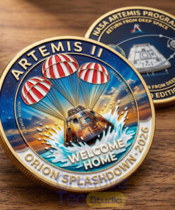 Artemis II Orion Splashdown 2026 Commemorative Mission Coin