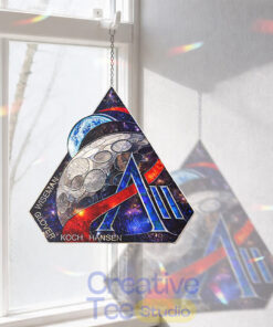 Artemis II Tribute Suncatcher Home Decor