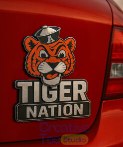 Auburn Tigers Custom Car Name Badge