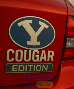 BYU Cougars Custom Car Name Badge