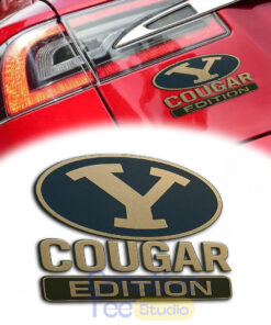 BYU Cougars Custom Car Name Badge