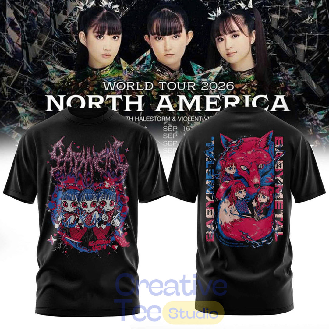 Baby Metal World Tour 2026 T-Shirt Baby Metal World Tour 2026 T-Shirt