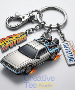 Back to the Future Keychain