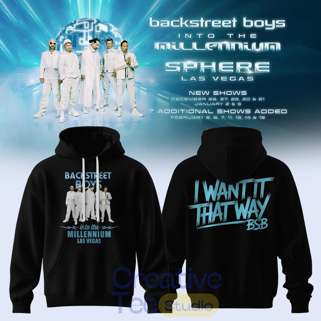 Backstreet Boys: Into The Millennium – Live in Sphere Special Hoodie Backstreet Boys: Into The Millennium – Live in Sphere Special Hoodie