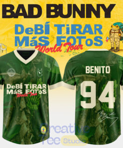 Bad Bunny DeBÍ TiRAR MáS FOToS World Tour Exclusive Football Jersey