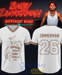 Bailey Zimmerman: Different Night Same Rodeo Tour 2026 Custom Football Jersey