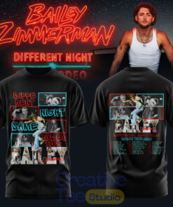 Bailey Zimmerman: Different Night Same Rodeo Tour 2026 Special Tee