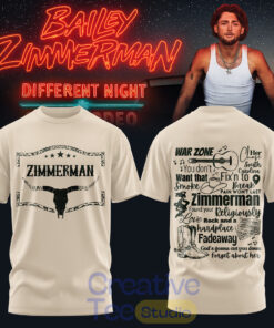 Bailey Zimmerman: Different Night Same Rodeo Tour 2026 Special Tee