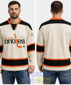 Baltimore Orioles x Ledo Pizza Big Game Party Hockey Jersey