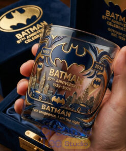 Batman 87th Anniversary Whiskey Glass – Gotham Legacy Edition