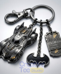 Batman & Batmobile Keychain