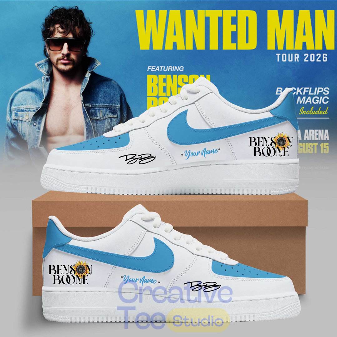 Benson Boone: Wanted Man Tour 2026 AF1 Shoes Benson Boone: Wanted Man Tour 2026 AF1 Shoes