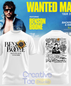 Benson Boone: Wanted Man Tour 2026 T-Shirt Benson Boone: Wanted Man Tour 2026 T-Shirt