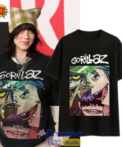 Billie Eilish Gorillaz Band T-Shirt Billie Eilish Gorillaz Band T-Shirt
