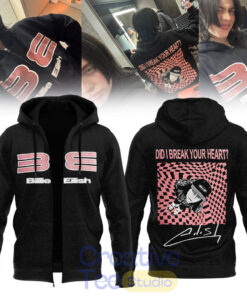 Billie Eilish Hit Me Hard and Soft The Tour 2026 Zip Hoodie