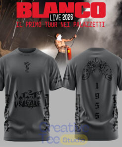 Blanco Nei Palazzetti Tour Edition Grey Tee Hoodie