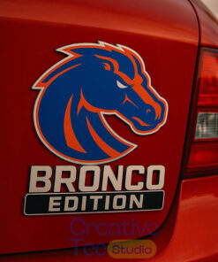 Boise State Broncos Custom Car Name Badge
