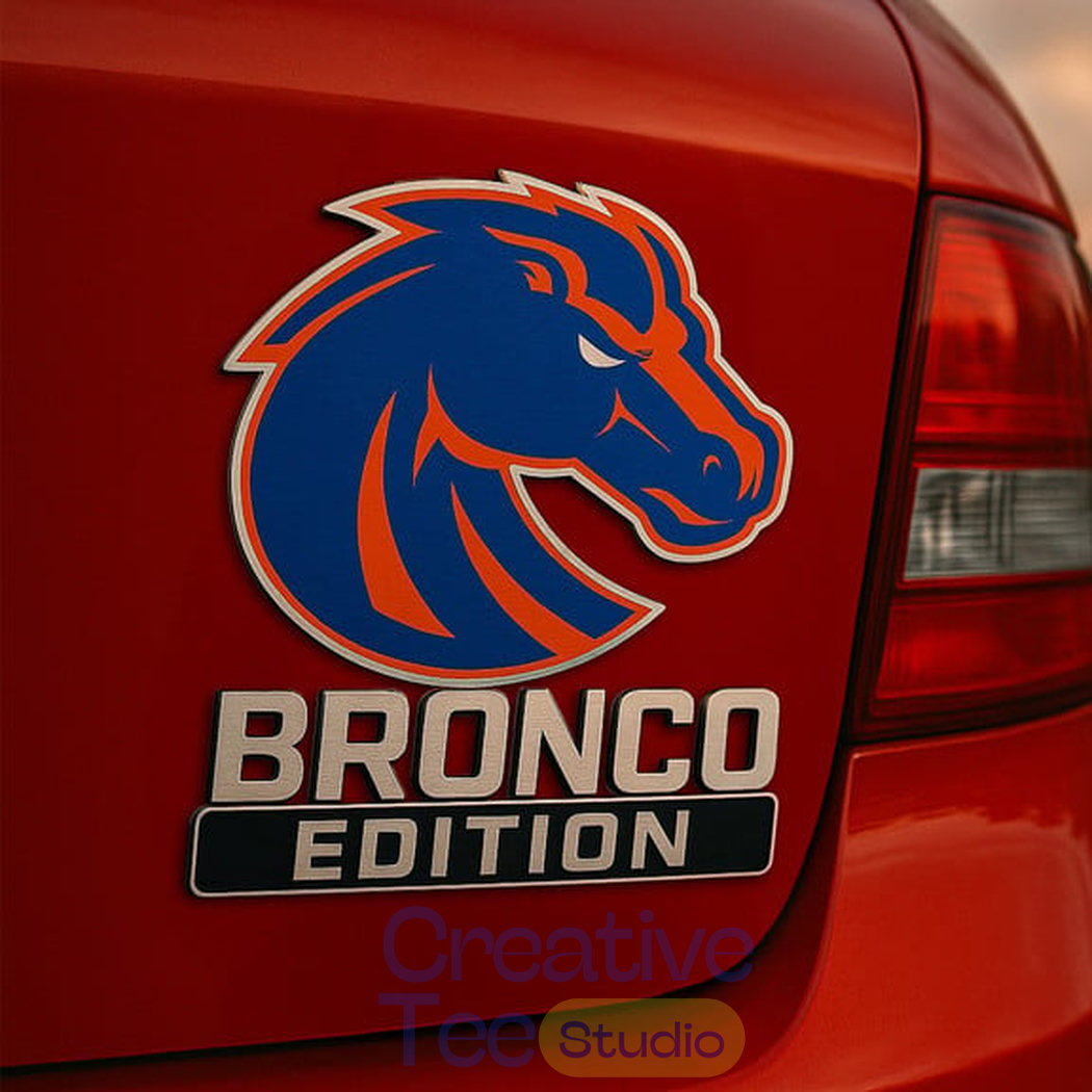 Boise State Broncos Custom Car Name Badge Boise State Broncos Custom Car Name Badge