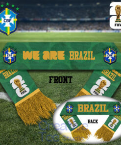 Brazil National Soccer Team WC26 Premium Scarf