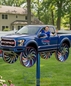 Buffalo Bills Raptor Truck Garden Wind Spinner