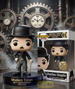 Charlie Chaplin Modern Times 90th Anniversary Collectible Pop Figure