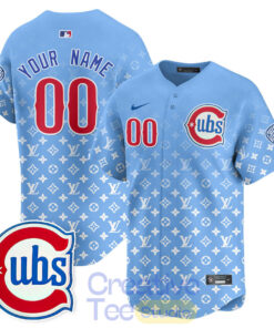 Chicago Cubs x LV Luxury Custom Baseball Jersey