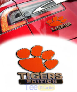 Clemson Tigers Custom Car Name Badge