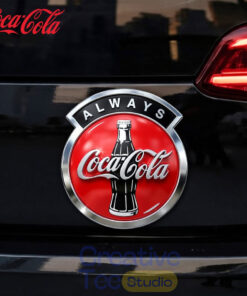 Coca-Cola Premium 3D Car Name Badge