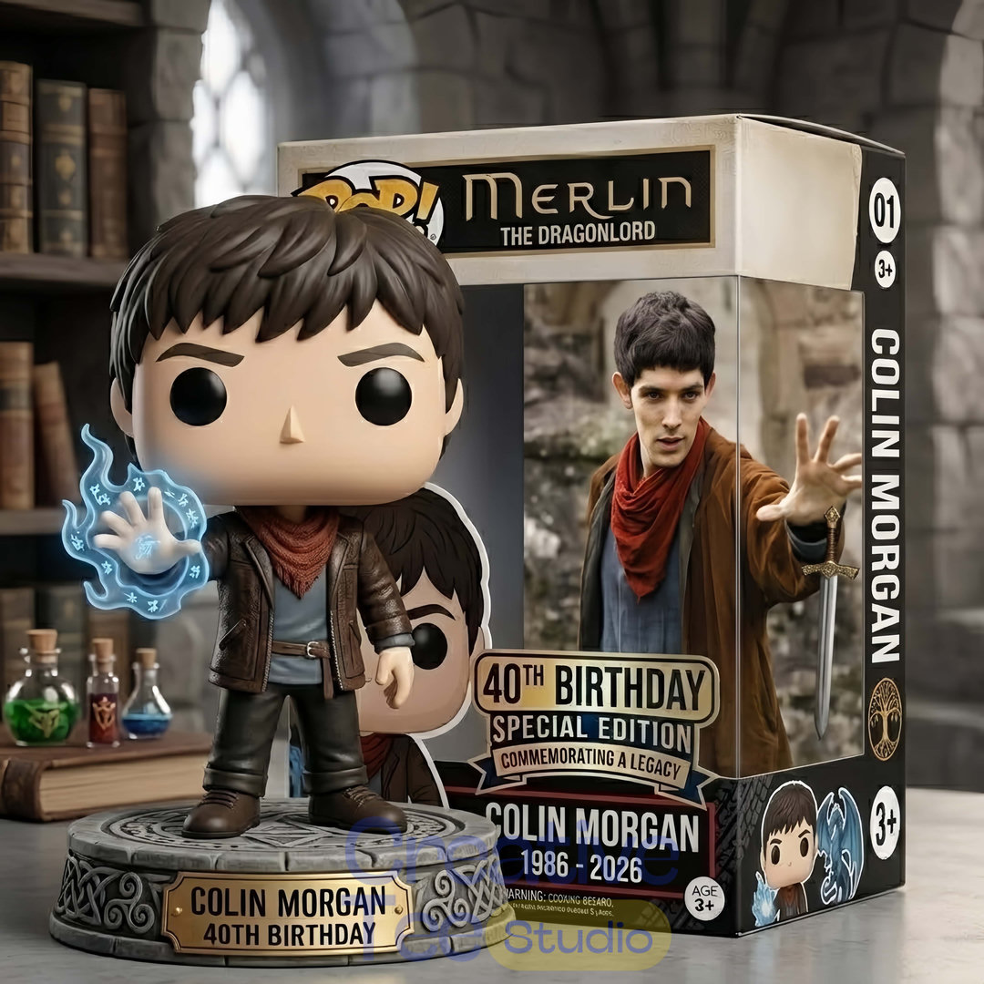 Colin Morgan 40th Birthday Merlin Commemorative POP! Figure Colin Morgan 40th Birthday Merlin Commemorative POP! Figure