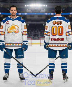 Colorado Avalanche Dragon Ball Z Super Aura Hockey Jersey Colorado Avalanche Dragon Ball Z Super Aura Hockey Jersey
