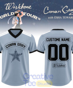 Conan Gray: Wishbone World Tour 2026 Custom Football Jersey