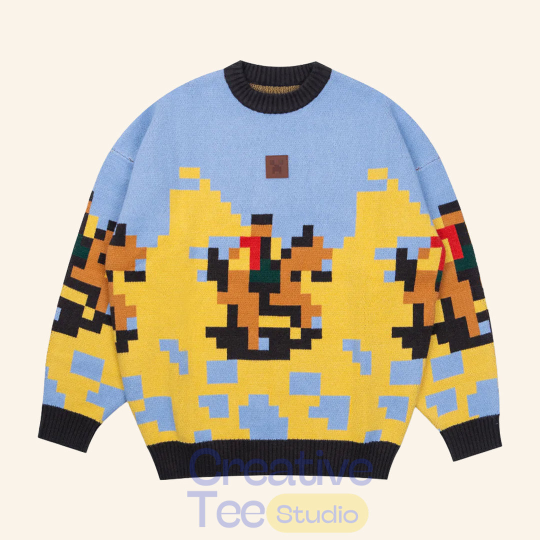 Cool Shirtz Merch Very Cool x Minecraft Sweater Prairie Sweater Cool Shirtz Merch Very Cool x Minecraft Sweater Prairie Sweater
